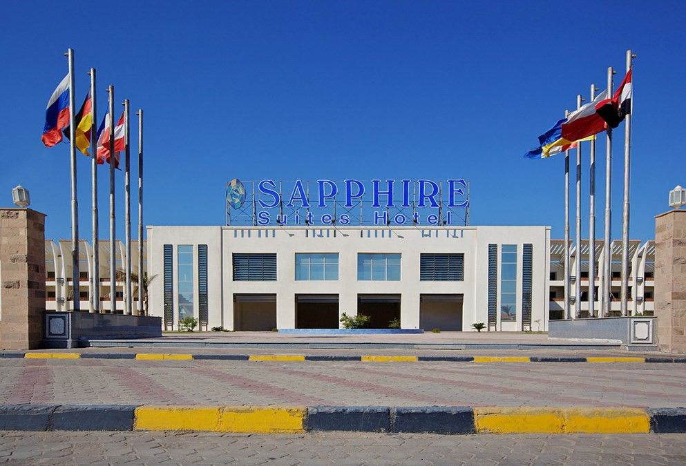 Golden 5 Sapphire Suites Hotel Hurghada Bagian luar foto