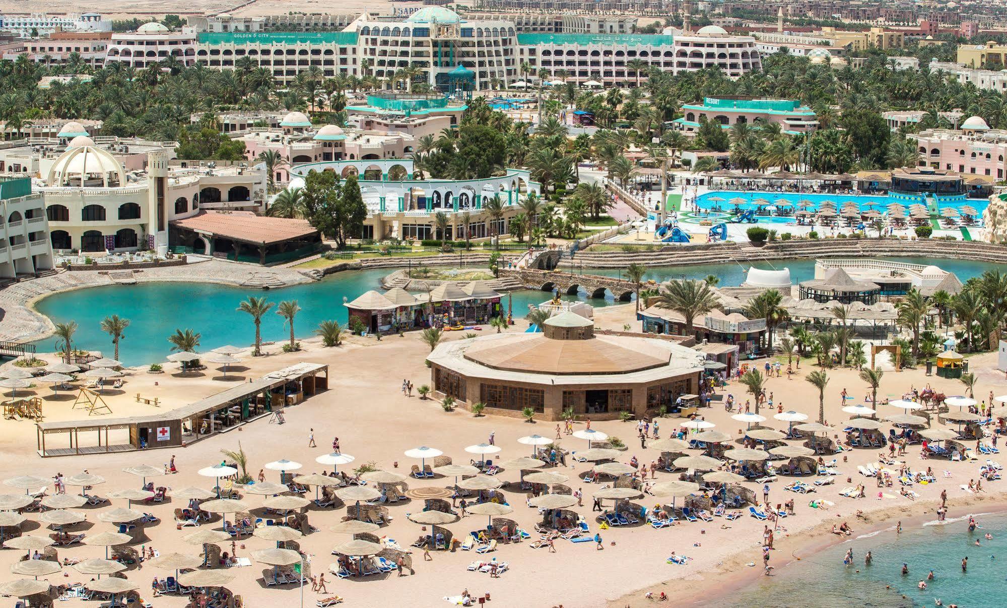 Golden 5 Sapphire Suites Hotel Hurghada Bagian luar foto